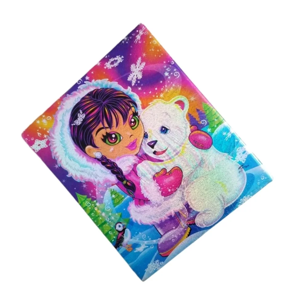 Y2K Lisa Frank Anana Eskimo Polar Bear White Tuscan Bird 3 Ring Binder *FLAW.